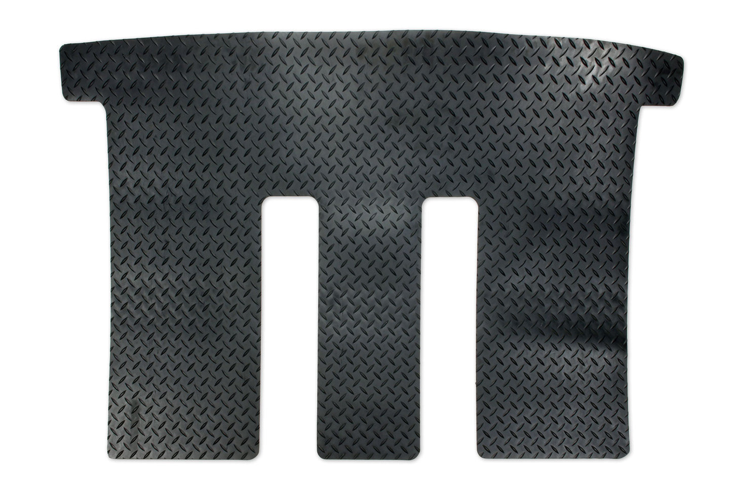 T6 caravelle passenger area rug shown in black tread plate rubber