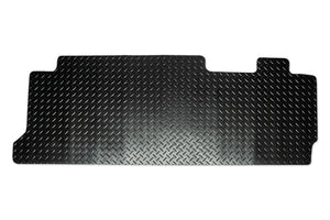 Kombi Transporter rear mat for 2 plus 1 seat with double slider doors shown in tread plate rubber
