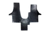 Tr and T6 VW california camper cab mat shown in black heavy duty tread plate rubber