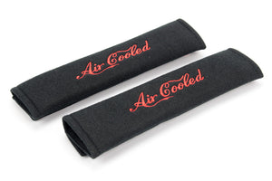 Embroidered padded seat belt cover with Air Cooled logo