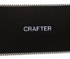 Crafter side steps with embroidered logo