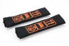 Eat, Sleep, VW logo - Embroidered padded seat belt covers