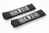 Eat, Sleep, VW logo - Embroidered padded seat belt covers