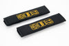 Eat, Sleep, VW logo - Embroidered padded seat belt covers