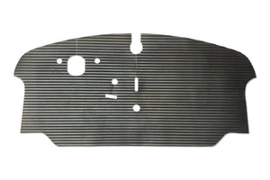 T2 Late Bay Transporter cab mat shown in black ribbed rubber