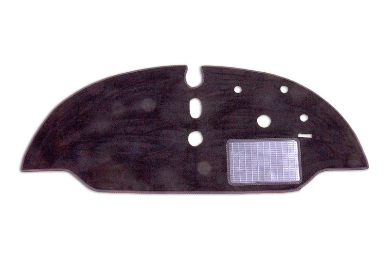 T2 split screen cab mat shown in black standard automotive carpet