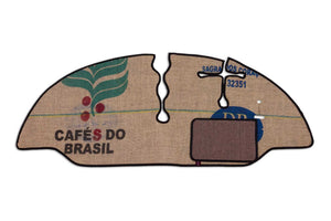 T2 split screen cab mat shown in Rugs for Bugs exclusive coffee sack material 