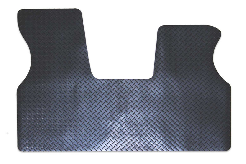 T4 Transporter 2 plus 1 cab mat shown in heavy duty tread plate rubber