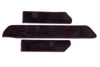 T4 Transporter side step mat set shown in black standard automotive carpet
