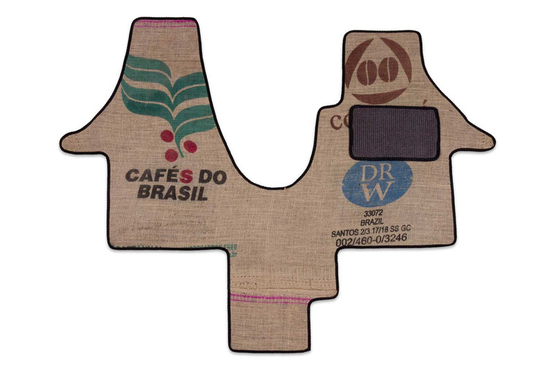 T5 1 plus 1 cab mat shown in coffee sack material