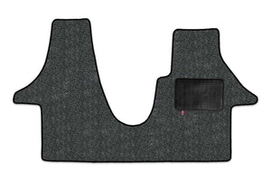 T5 2 plus 1 seat cab mat shown in grey Luxury Alpine automotive carpet