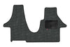 T5 2 plus 1 Kiravan swivel seat cab mat shown in grey Luxury Alpine automotive carpet 