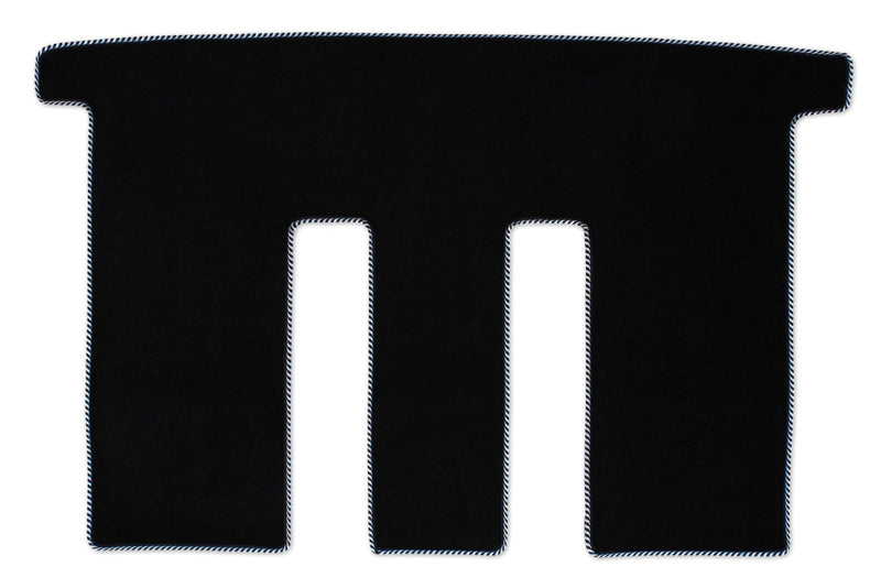T6 caravelle boot area rug shown in black automotive carpet