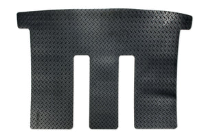 T6 caravelle passenger area rug shown in black tread plate rubber