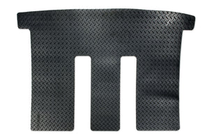 T6 point 1 caravelle passenger area rug shown in black tread plate rubber