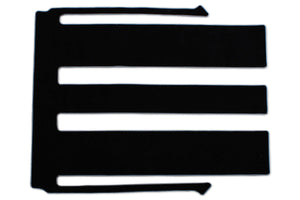T6 caravelle passenger area rug shown in black automotive carpet