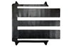T6 caravelle passenger area rug shown in black tread plate rubber
