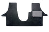 T6 2 plus 1 seat cab mat shown in black Luxury Alpine automotive carpet  