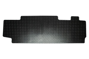Kombi rear mat for a 2+1 seat with single slider door shown in black tread plate rubber