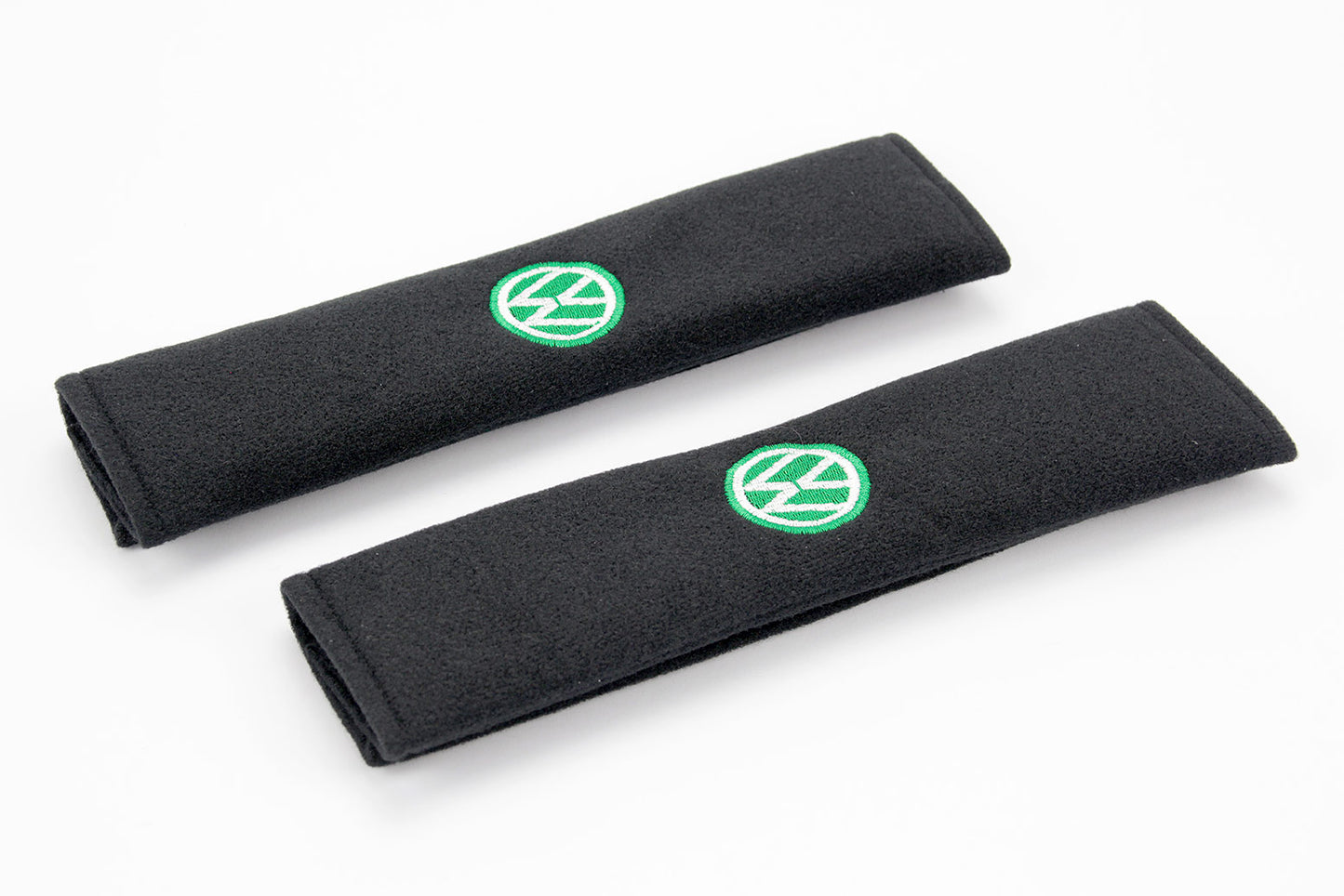 VW logo - Embroidered Padded Seat Belt Covers