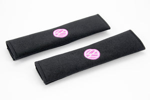 VW logo - Embroidered Padded Seat Belt Covers